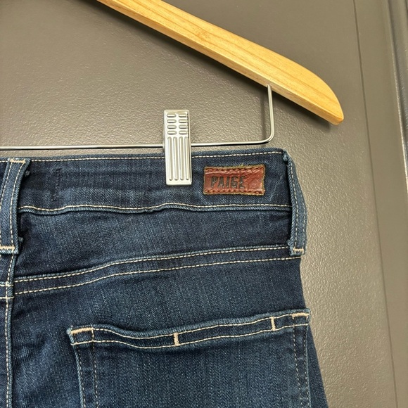 PAIGE Verdugo Ankle- Nottingham Dark Wash Cropped Ankle Skinny Jeans Size 28 - Picture 8 of 11